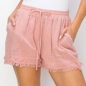 HYFVE Drawstring Frayed Shorts